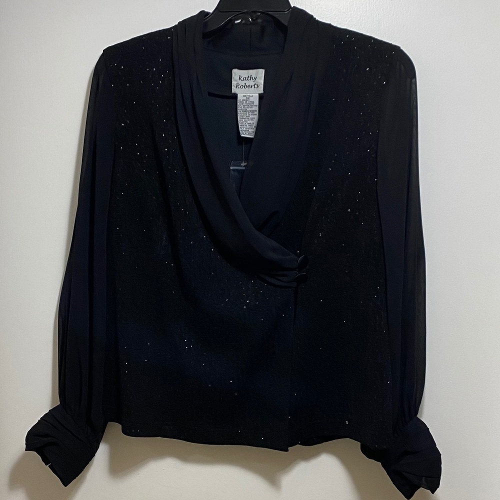 Kathy Robert’s Formal Jacket - black 16W